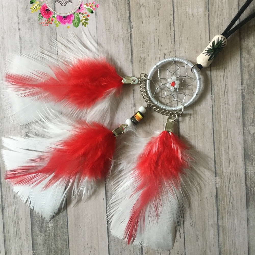 Boho dream catcher for car mirror wall decor